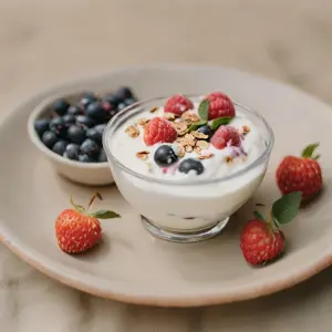 Greek yogurt with berries